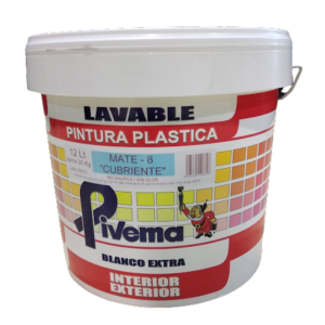 PINTURA 12L BLANCA MATE INTERIOR / EXTERIOR