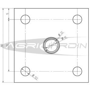 JUEGO DE ADAPTADORES PARA MOTOAZADA HONDA  / PUBERT