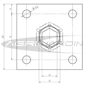 JUEGO DE ADAPTADORES PARA MOTOAZADA STANDART