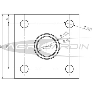 JUEGO DE ADAPTADORES PARA MOTOCULTOR HUSQVARNA / ISEKI