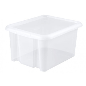 CAJA DE PLASTICO 30L CON TAPA