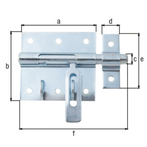 CERROJO PARA CANDADO 95MM GALVANIZADO