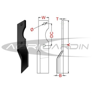 CUCHILLA ROTOVATOR ALPEGO