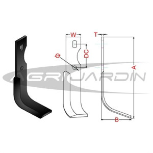 CUCHILLA MOTOCULTOR CARRARO, BCS