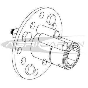 JUEGO DE EJES DESPLAZABLES DIFERENCIALES MOTOCULTOR HONDA