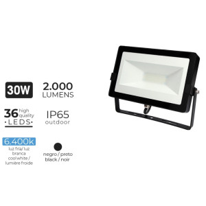 FOCO PROYECTOR LED 30W 6400K 2000 LUMENS