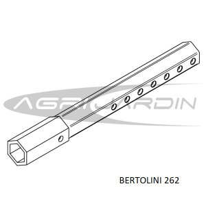 JUEGO DE EJES DESPLAZABLES PARA MOTOCULTOR STANDART HEXAGONAL 27MM