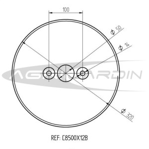 JUEGO CONTRAPESOS PARA RUEDAS NEUMATICAS DE MOTOCULTOR 500X12