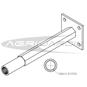 JUEGO DE EJES FIJOS PARA MOTOCULTOR AGRIA 7000