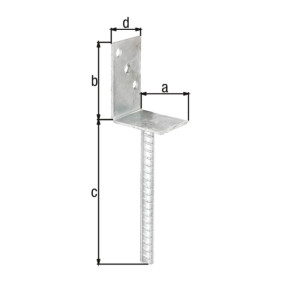 SOPORTE L PARA HORMIGÓN 80MM