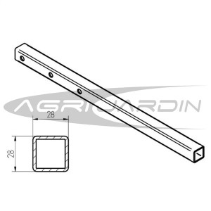 SOPORTE CONTRAPESO FRONTAL PARA MOTOAZADA HONDA