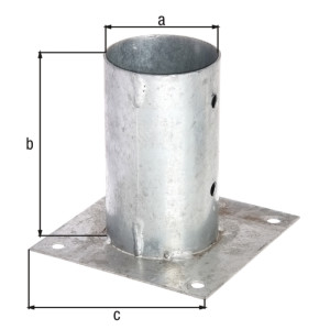 ANCLAJE PLATINA 100MM GALVANIZADO