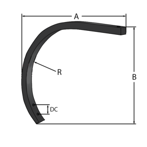 BRAZO CHISEL 32X32MM