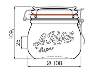 TARRO DE CRISTAL PARA CONSERVA 0.5L