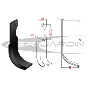 CUCHILLA MOTOAZADA PUBERT, BENASSI, BRUMITAL, MOLLON, MOVICAM, ISEKI, TRUSS, HERSI, ALFA