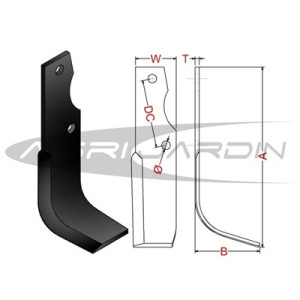 CUCHILLA ROTOVATOR GOLDONI, LANDER, JSC