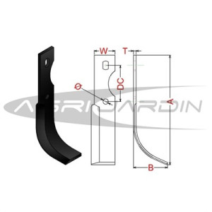 CUCHILLA MOTOAZADA BENASSI RL75, VOLPINO 125