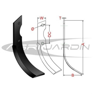 CUCHILLA MOTOCULTOR HONDA, YANMAR, ISEKI, KUBOTA