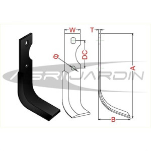 CUCHILLA MOTOAZADA MOLLON, TRUSS, ALFA