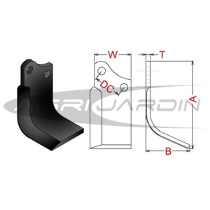 CUCHILLA ROTOVATOR AGRIA 7000M/6623/6624