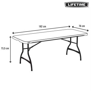 MESA PLEGABLE LIFETIME 182CM