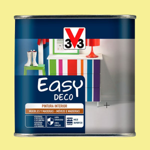 PINTURA EASY DECO POP 0,5L AMARILLO FLÚOR SATINADO