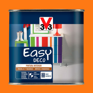 PINTURA EASY DECO POP 0,5L NARANJA SATINADO