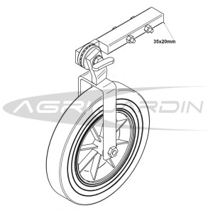 RUEDA TRANSPORTE FRONTAL PARA MOTOAZADA YANMAR TE500