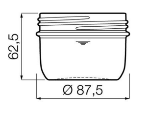 TARRO DE CRISTAL PARA CONSERVA 200GR